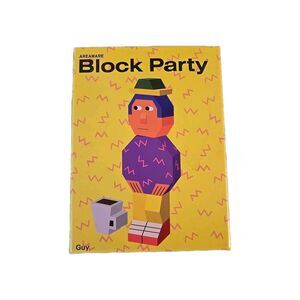 NEW Areaware Block Party Wooden Blocks GUY By Andy Rementer Ages 6+ New In Box